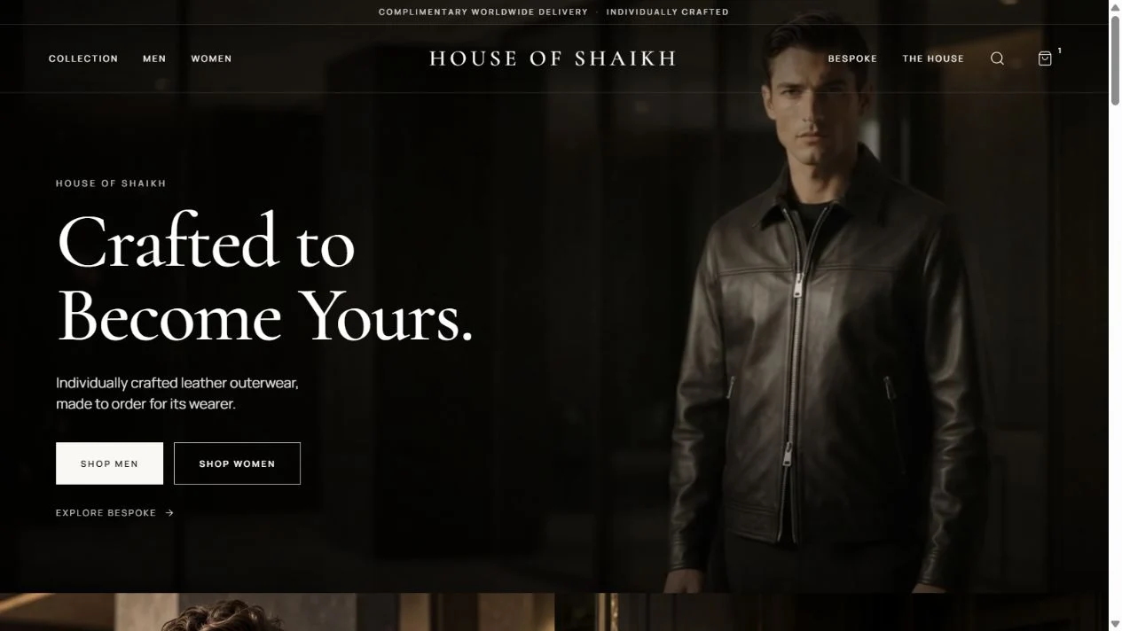 House of Shaikh product interface